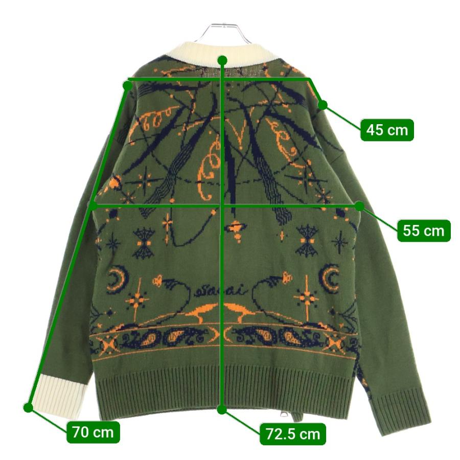 sacai（サカイ） 20AW ×Dr.Woo ドクターウ 総柄 ジップアップ クルー 
