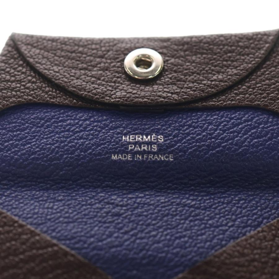 HERMES（エルメス） バスティア Z刻印 レザー コインケース ブラウン