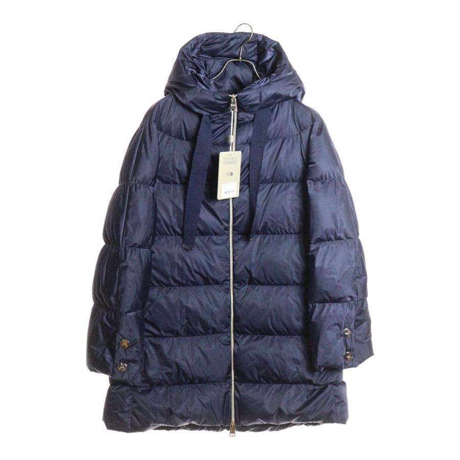 HERNO（ヘルノ） A-SHAPE JACKET Aシェイプ サテン フーデッド ダウン