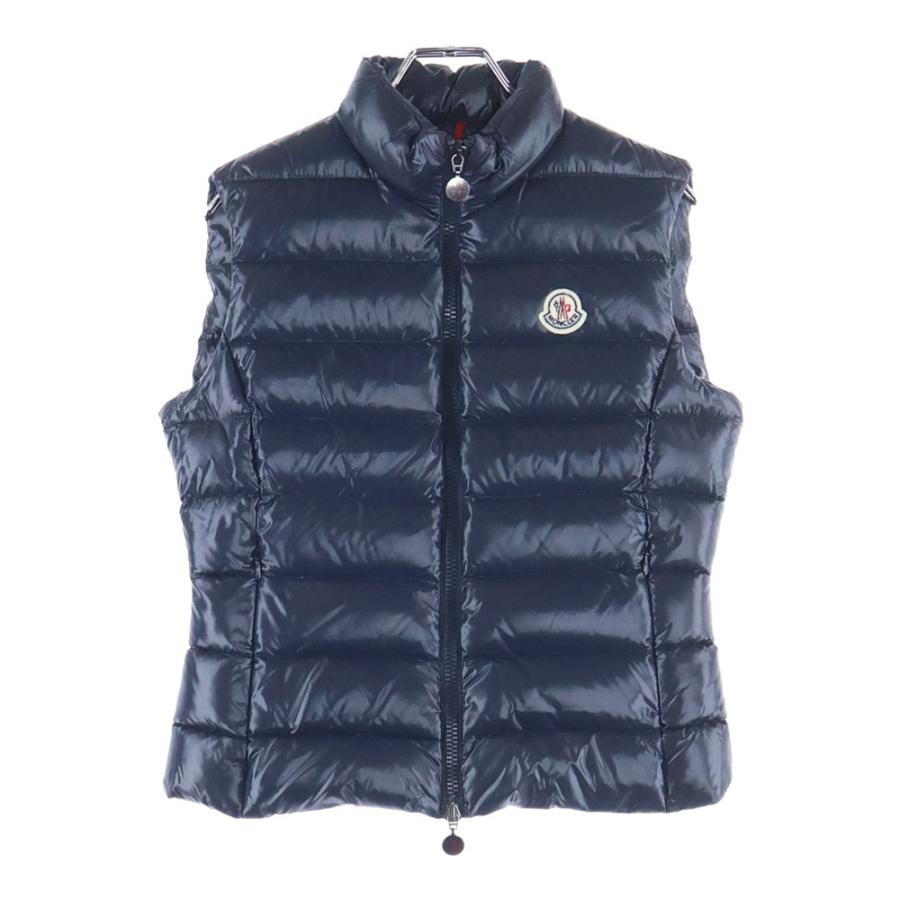 美品 モンクレール ダウンベスト GALENE ロゴワッペン フーディ ネイビー 中古・古着通販】MONCLER (モンクレール) GALENE GILET/ダウンベスト