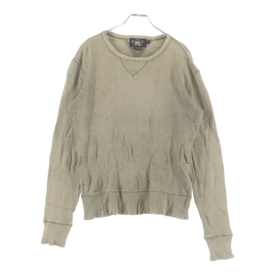 RRL ダブルアールエル 両V クルーネック サーマル ロングスリーブ