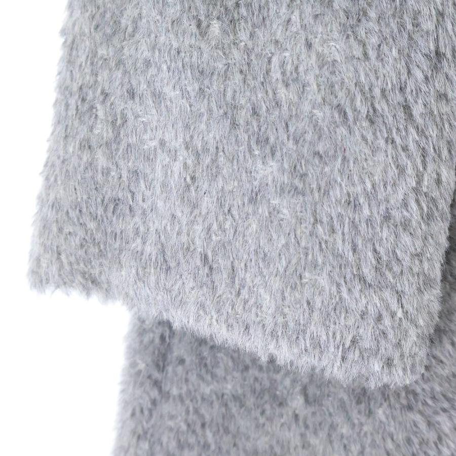 Max Mara（マックスマーラ） 6ボタン ハイネック アルパカ シャギー