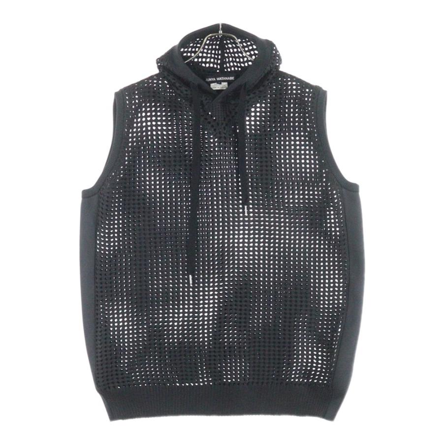 JUNYA WATANABE メッシュ ブラック タンクトップ M JUNYA WATANABE COMME des GARCONS ジュンヤワタナベ コムデギャルソン