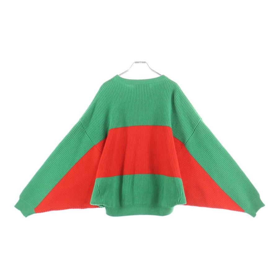 GUCCI（グッチ） ×adidas アディダス ロゴ刺繍2トーンクルーネック