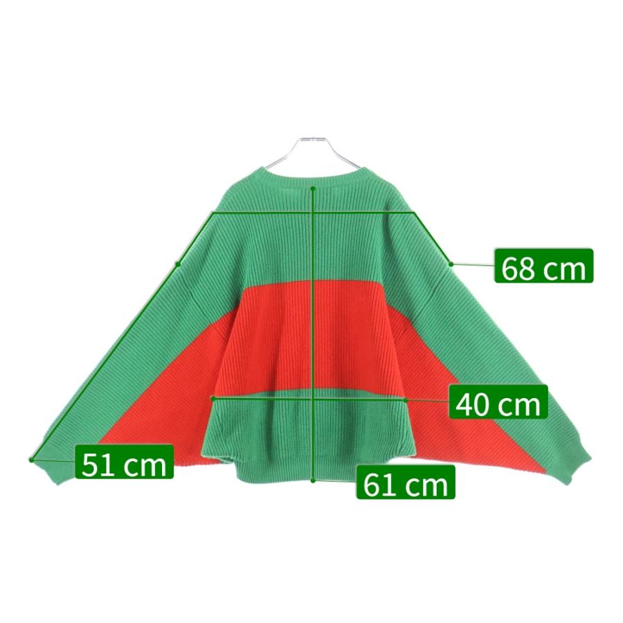 GUCCI（グッチ） ×adidas アディダス ロゴ刺繍2トーンクルーネック