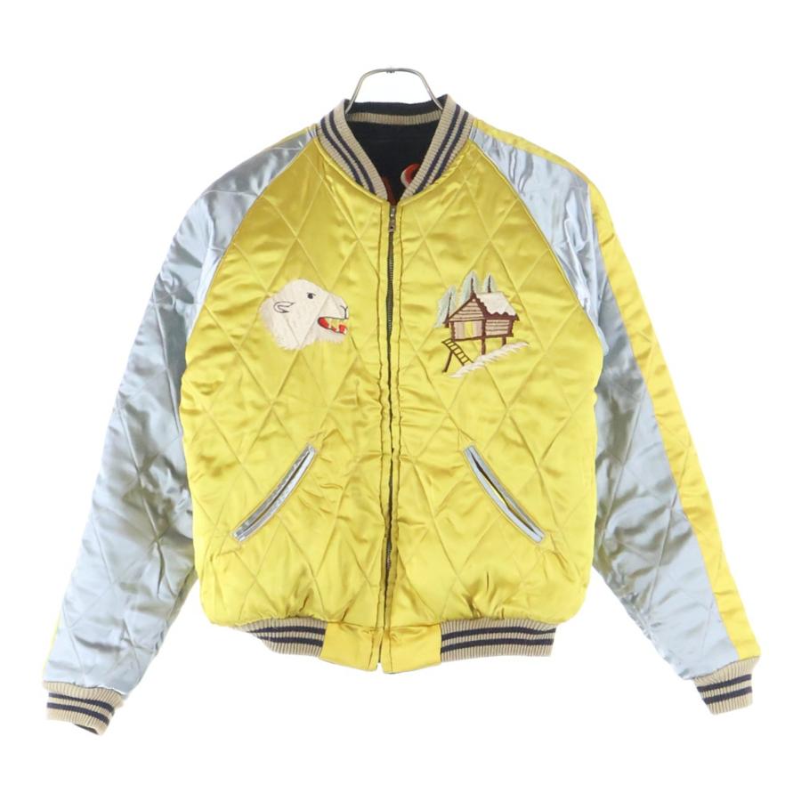 スカジャン　テーラー東洋　別珍　白熊TT10727 サイズM 美品 TAILOR 東洋 TT10727 龍×沖縄 別珍 リバーシブル スカジャン M