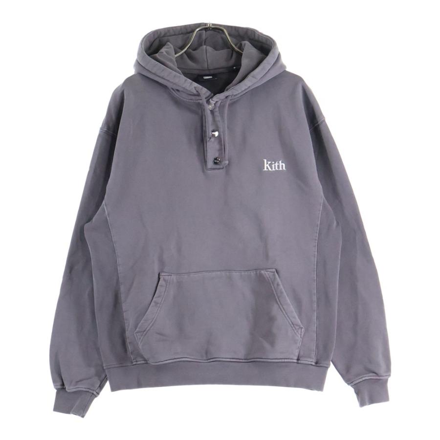 KITH（キス） スナップボタン プルオーバーパーカー グレー : BRING