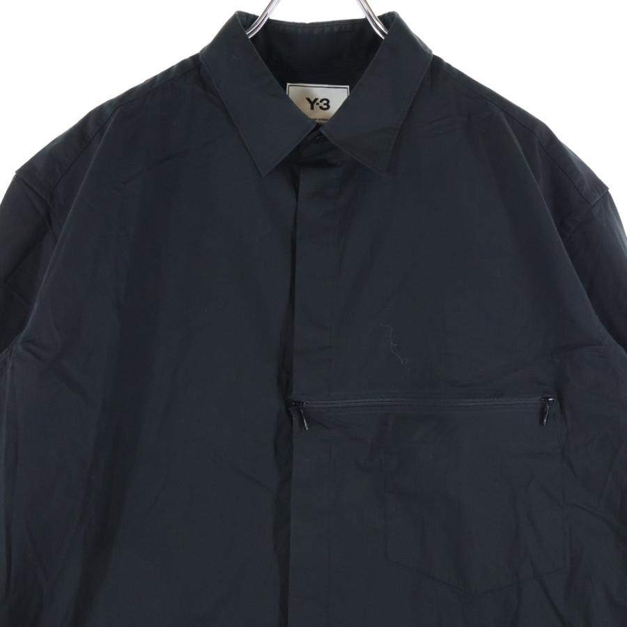 Y-3 ワイスリー M CLASSIC SHIRT クラシック レイヤード コットン長袖