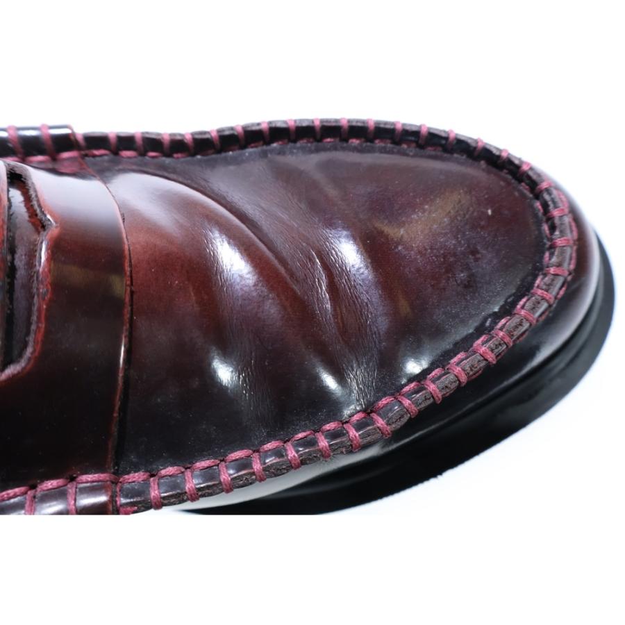 Dr.Martens ドクターマーチン MIE PENTON ペントン レザーコインローファー ワインレッド 41977200_5