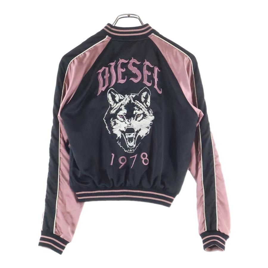 DIESEL ディーゼル スカジャン リバーシブル 刺繍 レディースMサイズ DIESEL（ディーゼル） 両面刺繍デザイン リバーシブル スカジャン
