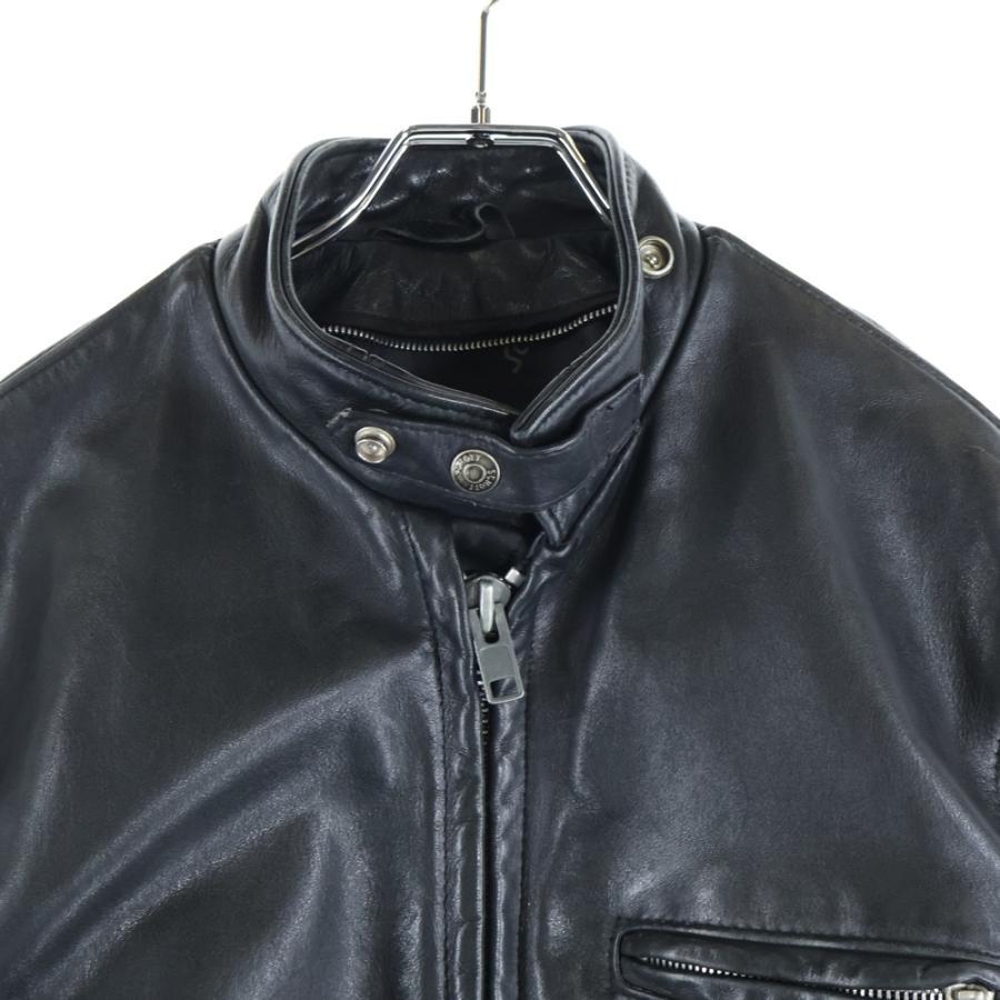SCHOTT ショット 141 オイルドカウハイド レザー シングルライダース