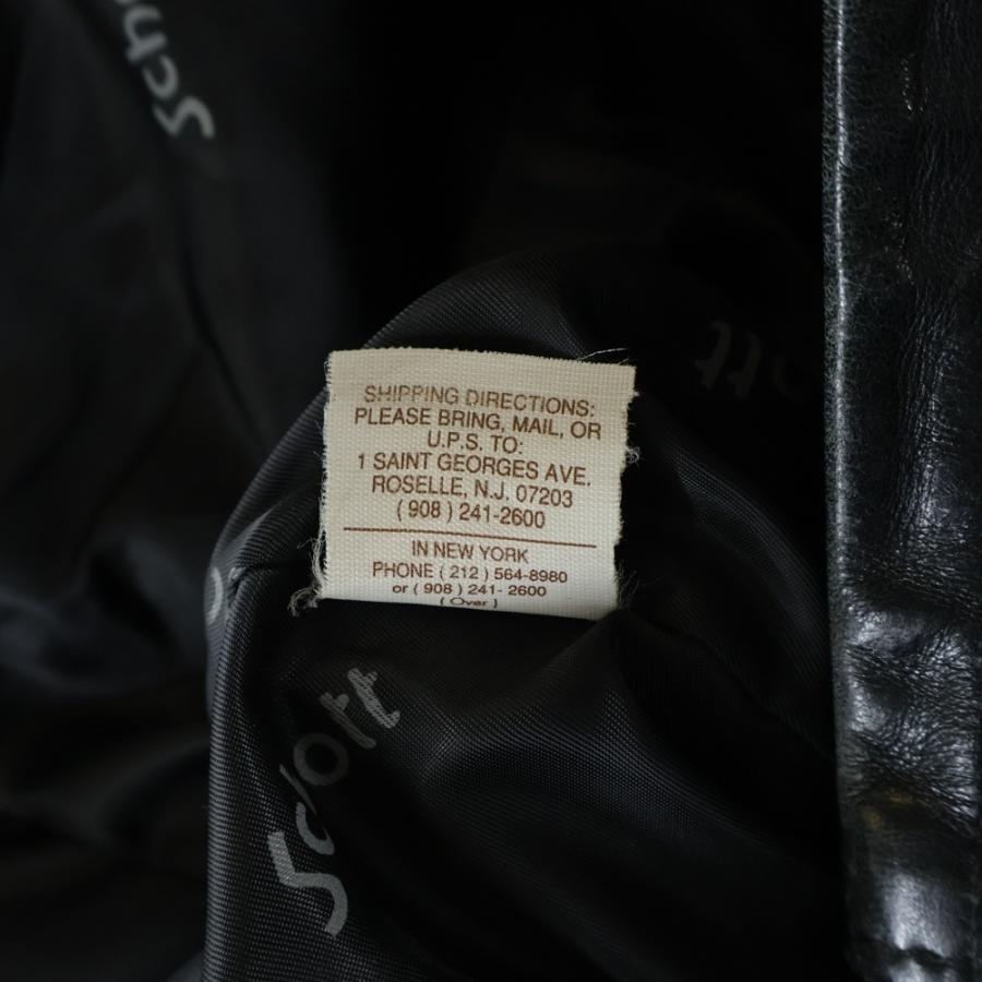 SCHOTT ショット 141 オイルドカウハイド レザー シングルライダース