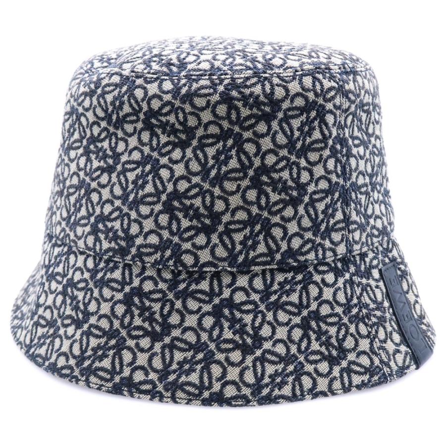 LOEWE（ロエベ） リバーシブルバケットハット グレー×ネイビー