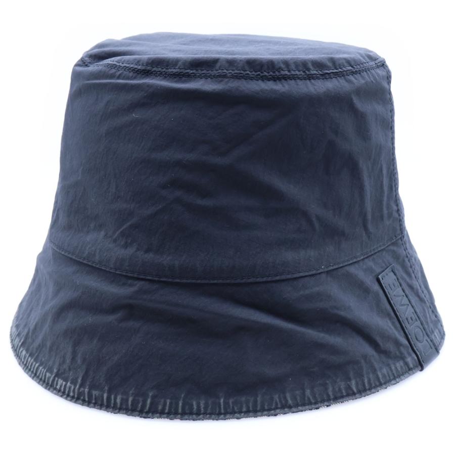 LOEWE（ロエベ） リバーシブルバケットハット グレー×ネイビー