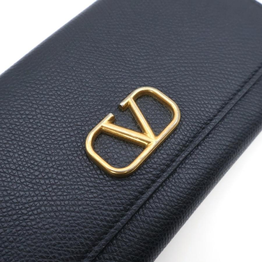 ☆美品☆VALENTINO シグネチャー Vロゴ マネークリップ カーフレザー