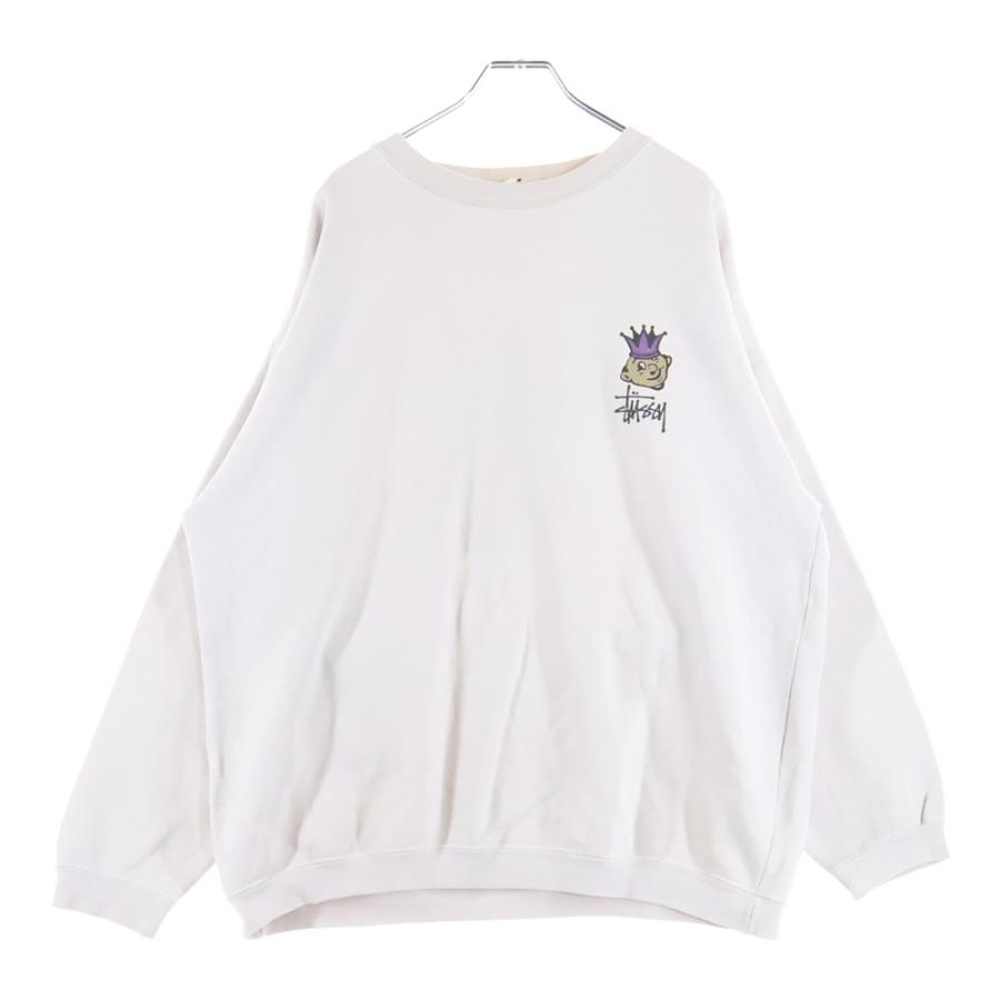 Stussy クラウンロゴ白タグ 長袖シャツ 90'S ミントグリーン 【公式
