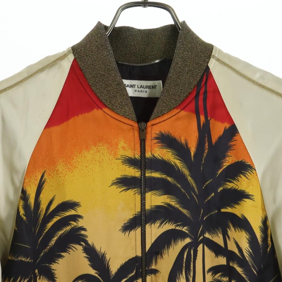 SAINT LAURENT PARIS サンローランパリ 16SS パームツリー サテン