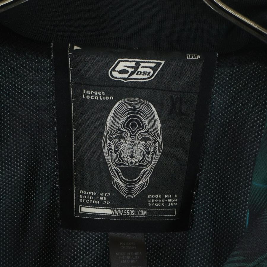 【希少・アーカイブ】55DSL ディーゼル チェック柄 ライダースジャケット S 55DSL フィフティファイブディーゼル チェック柄 ジップアップ