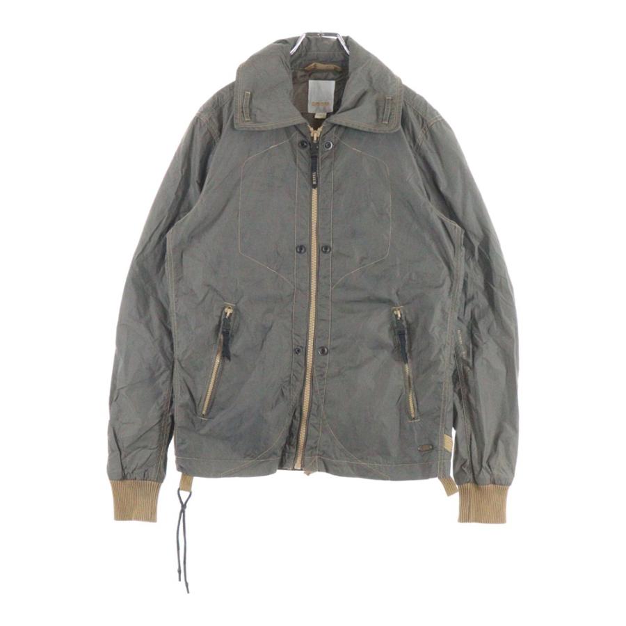DIESEL（ディーゼル） ステッチデザイン ナイロン ジップアップ