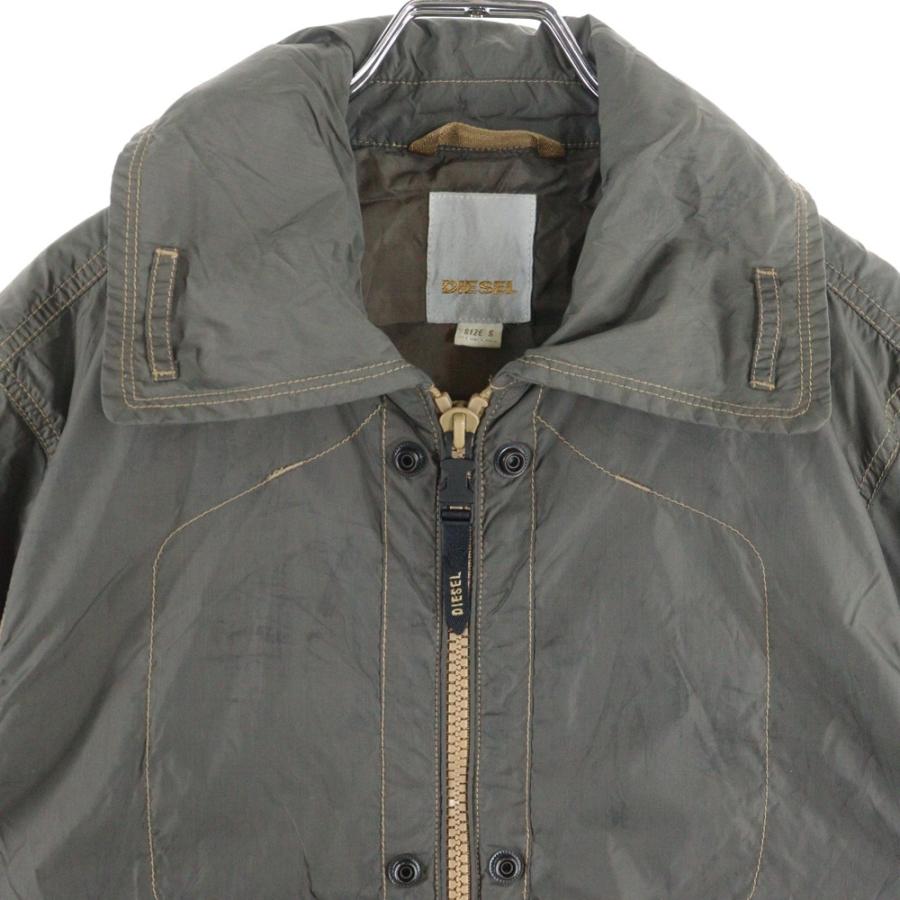 DIESEL（ディーゼル） ステッチデザイン ナイロン ジップアップ
