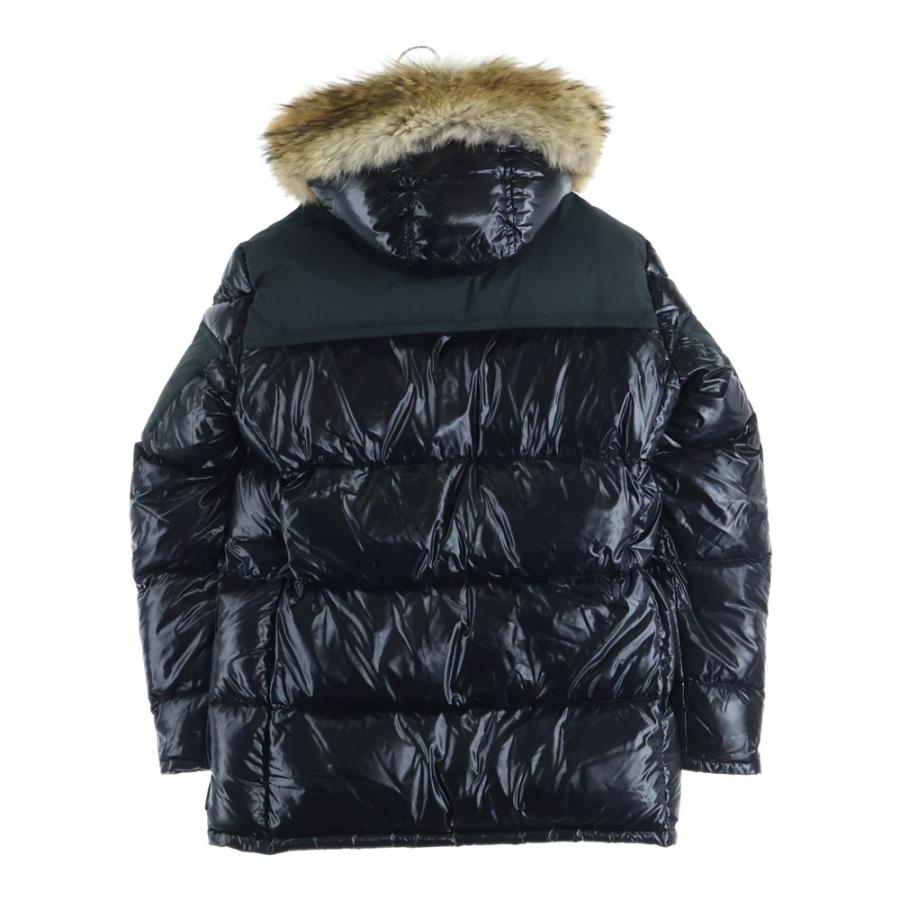 MONCLER モンクレール 18AW FREY GIUBBOTTO フレイ ダブルジップアップダウンジャケット ブラック D20914182325 MONCLER（モンクレール） 18AW FREY GIUBBOTTO ファーフーデッド