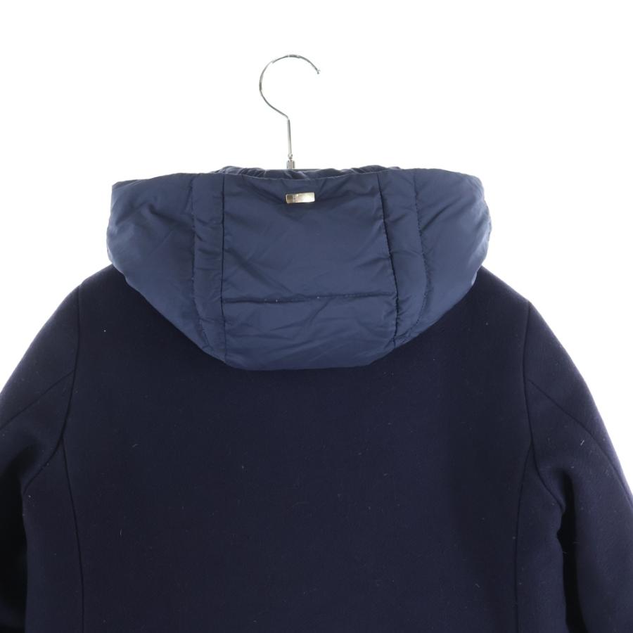 HERNO（ヘルノ） 異素材切り替え フーデッドウールダウンコート