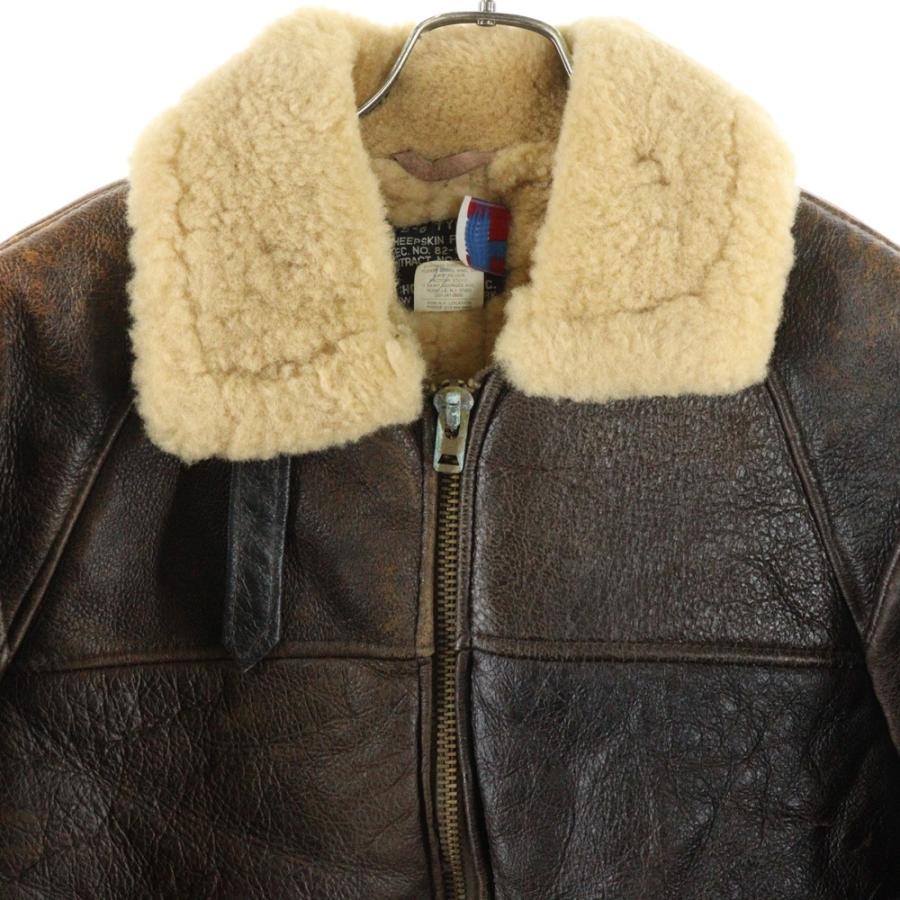 SCHOTT ショット TYPE B-6 ムートン フライトジャケット ブラウン 82