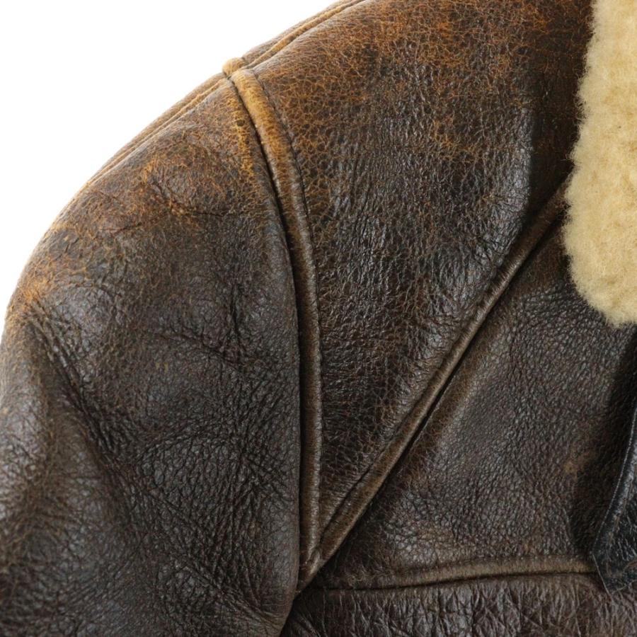 SCHOTT ショット TYPE B-6 ムートン フライトジャケット ブラウン 82