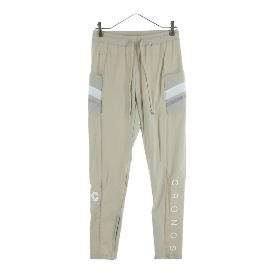 【新品タグ付】CRONOS クロノス ロングパンツ XXL ベージュ NO BRAND ノーブランド CRONOS クロノス サイドポケット ナイロン