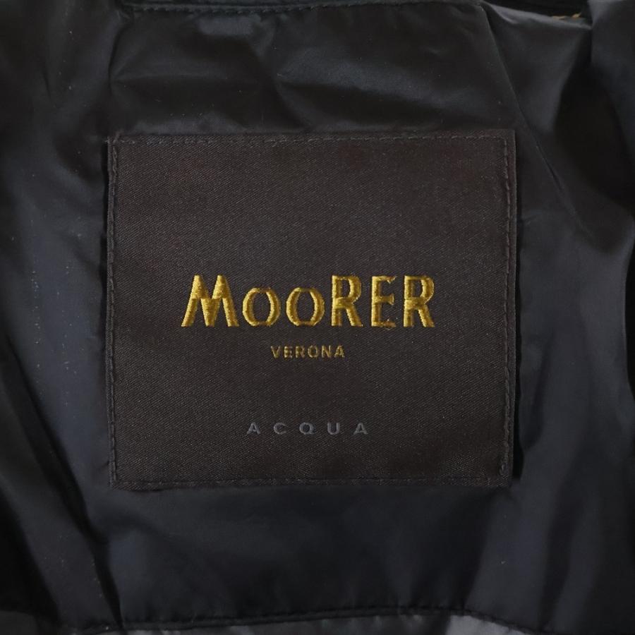 MOORER ムーレー GRIMA-SH グリマ マルチポケット フーデッド ジップアップ ダウンジャケット ブラック