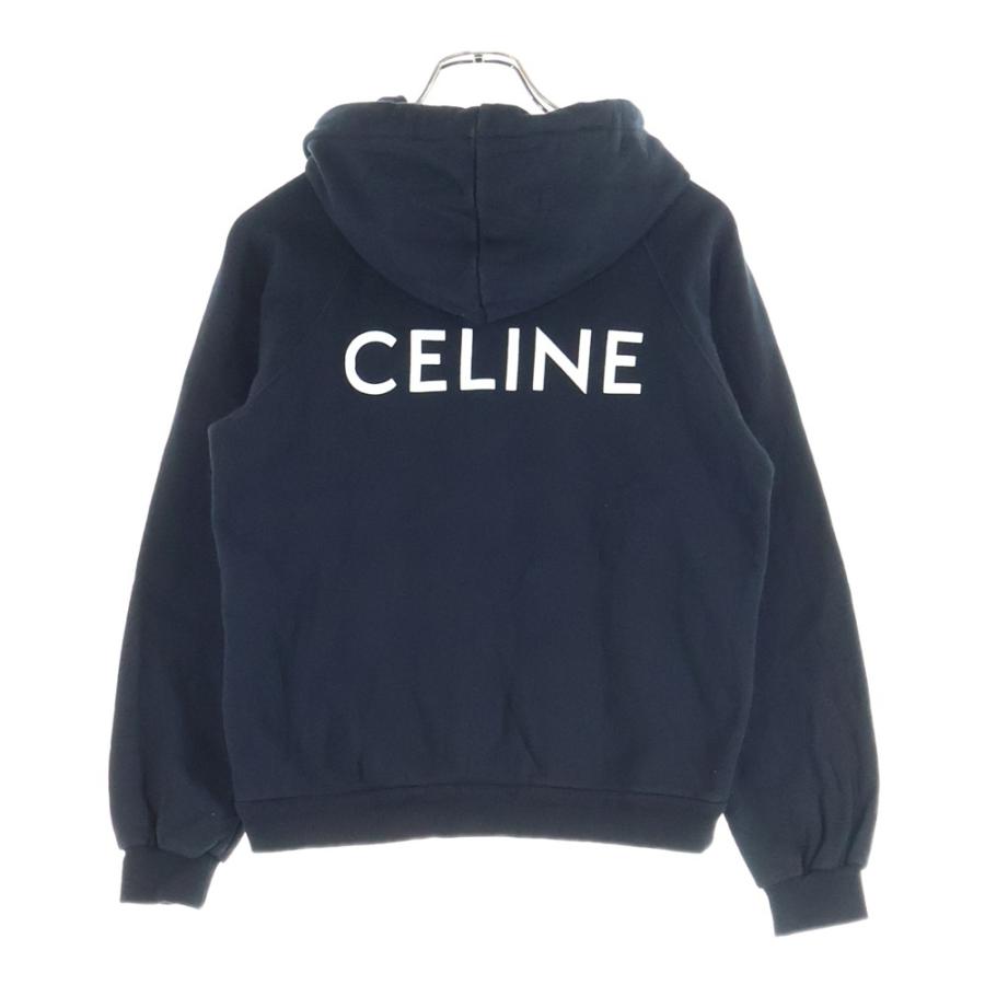 【美品】CELINE セリーヌ ロゴパーカー Sサイズ 正規品 CELINE（セリーヌ） クラシック インセリーヌロゴデザイン フーデッド