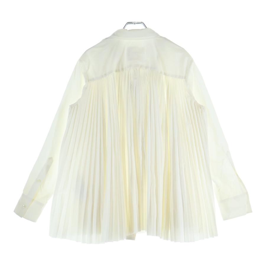 sacai（サカイ） ドローコード付き プリーツ レギュラーカラー 長袖