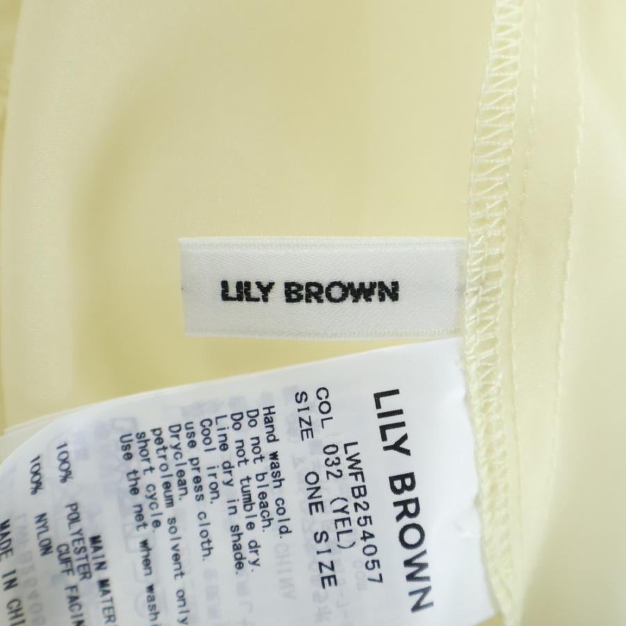 LILY BROWN（リリーブラウン） オーガンザボウタイ ブラウス 半袖 