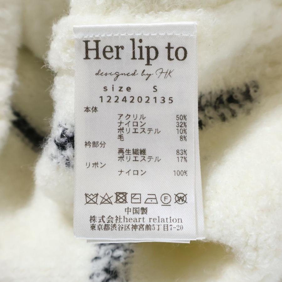 ノーブランド Her lip to ハーリップトゥ CRILLON BOUCLE CARDIGAN
