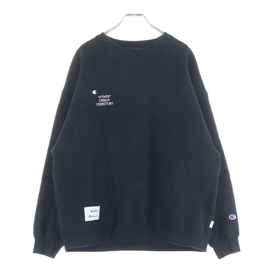 WTAPS（ダブルタップス） ×CHAMPION チャンピオン フロント刺繍 クルー