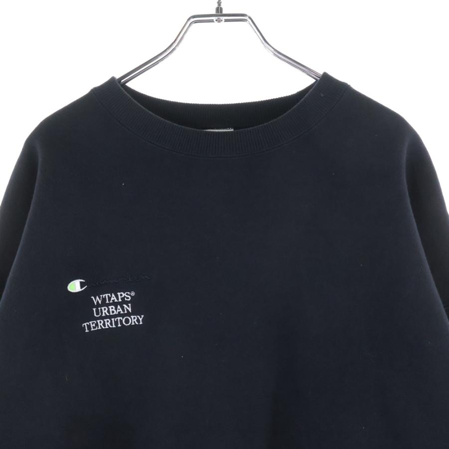 WTAPS（ダブルタップス） ×CHAMPION チャンピオン フロント刺繍 クルー