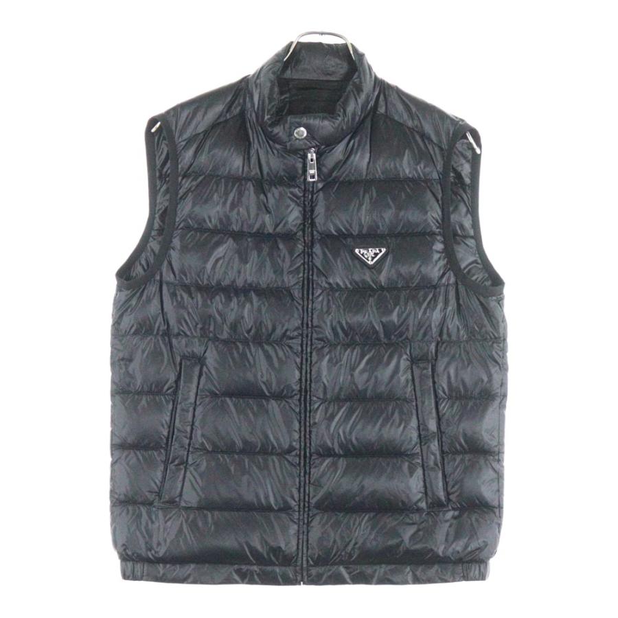 PRADA（プラダ） トライアングルロゴ ジップアップ ダウンベスト