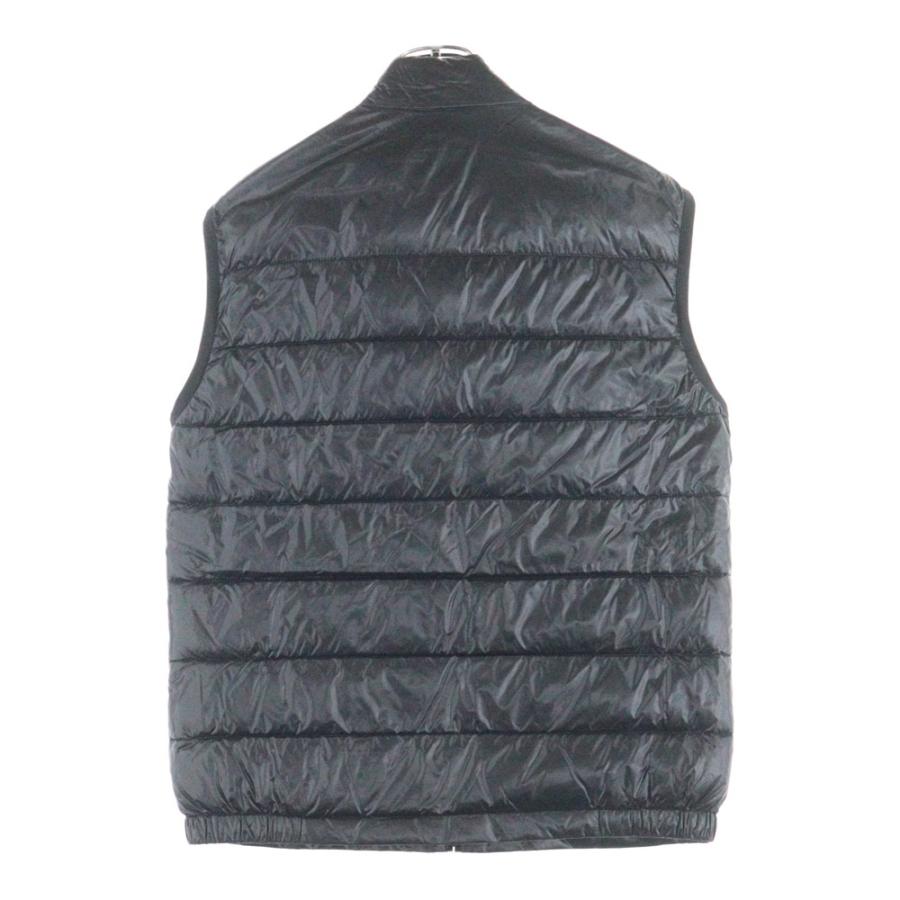 PRADA プラダ ダウンベスト ブラック メンズ54 SGA482 22年製 PRADA（プラダ） トライアングルロゴ ジップアップ ダウンベスト