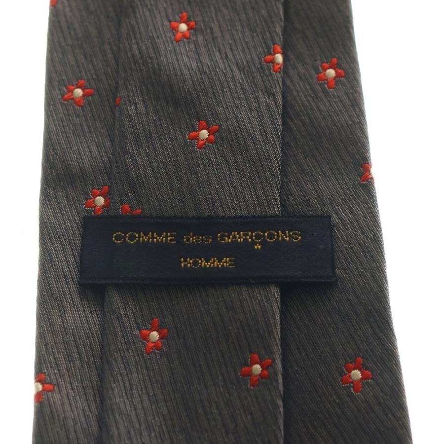 コムデギャルソン　花柄ネクタイ COMME des GARCONS HOMME コムデギャルソンオム 花柄 シルク ネクタイ