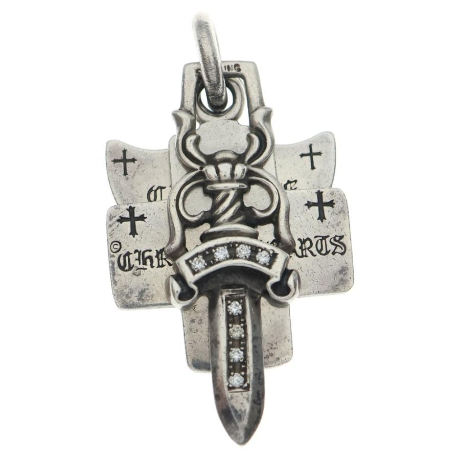 【正規品】クロムハーツ ネックレス リング ダイヤ付トップ ３点 セット販売 CHROME HEARTS（クロムハーツ） スリートリンケッツ ネックレス