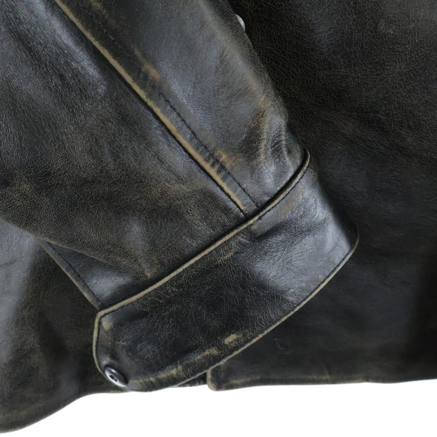 イサムカタヤマバックラッシュ ジャパンホースレザー クラック仕上げ