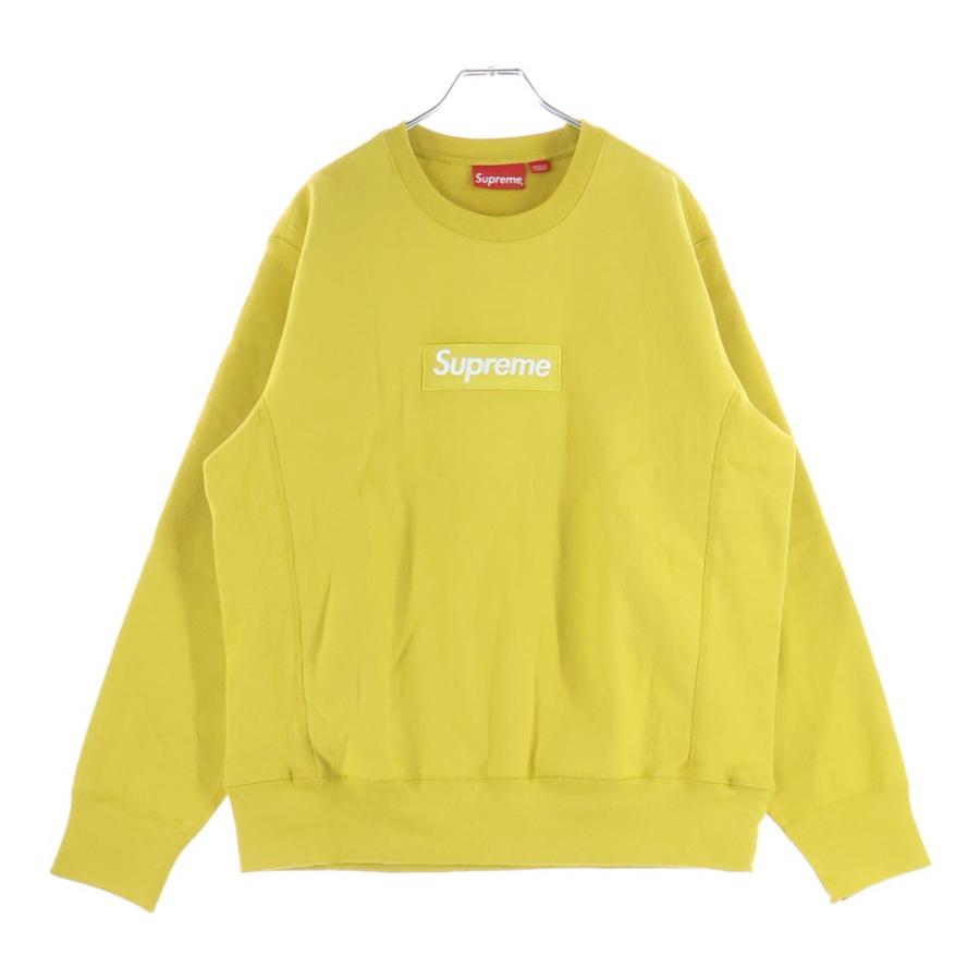 SUPREME ボックスロゴ スウェットクルーネック イエロー Supreme（シュプリーム） 18AW Box Logo Crewneck ボックス ロゴ