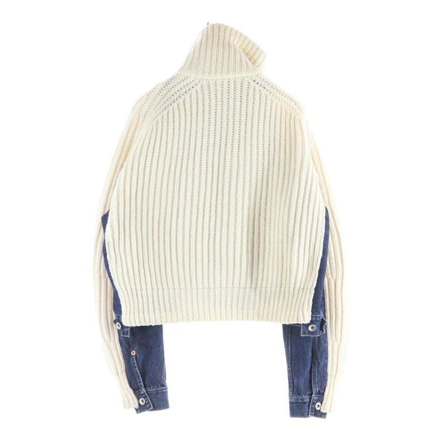 sacai（サカイ） DENIM × KNIT BLOUSON デニムドッキング ジップアップ
