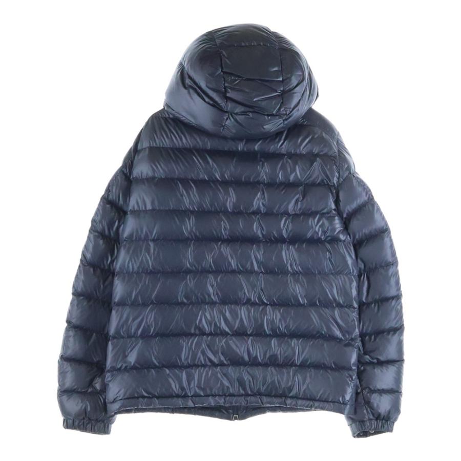 MONCLER ネイビー ブルゾン Navy Blue Moncler Maya Hooded Short Down Jacket - Short Down