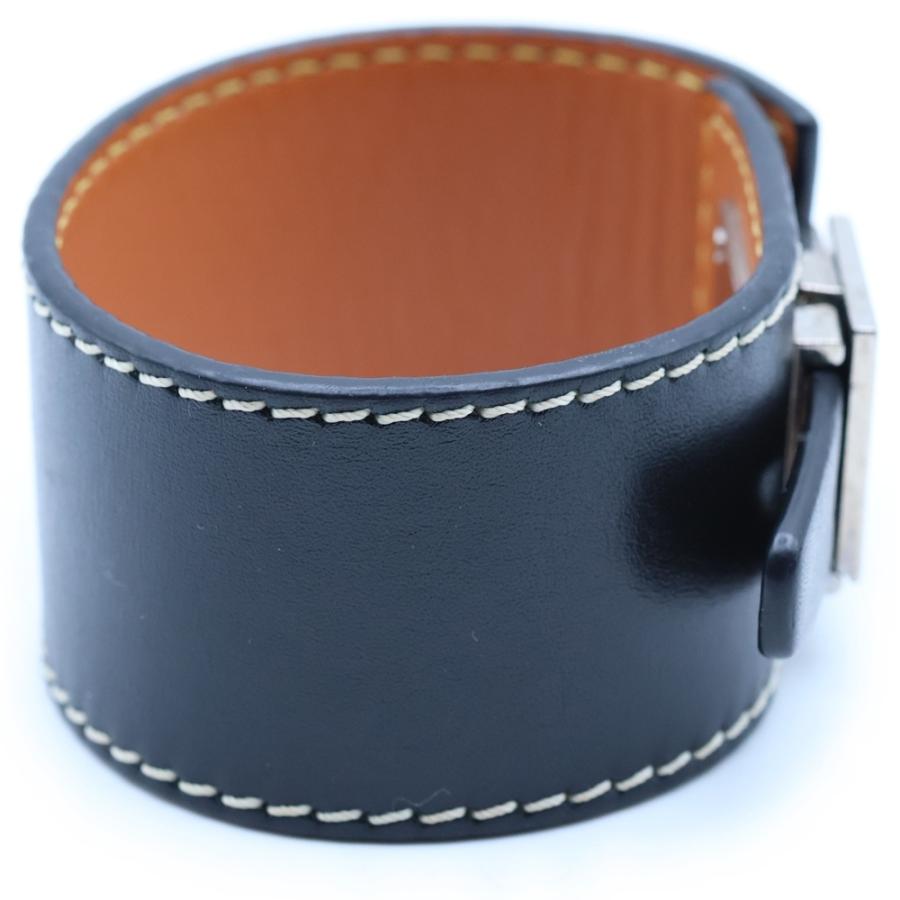 LOEWE（ロエベ） アナグラム レザー ブレスレット ブラック 181951