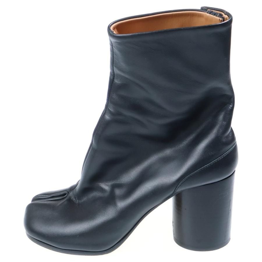 Maison Margiela 黒 レザー 足袋 Maison Margiela（メゾンマルジェラ） 美品 レザー 足袋 スリッポン