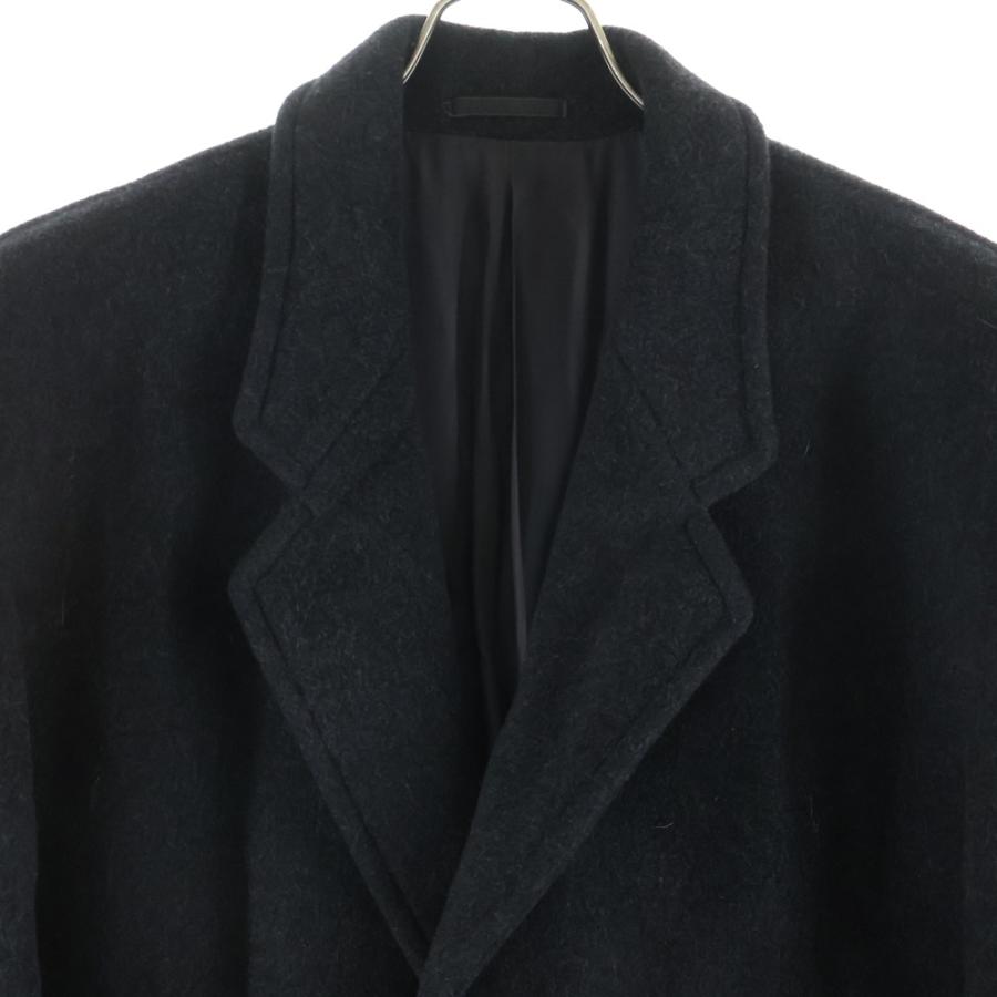 COMME des GARCONS HOMME コムデギャルソンオム 80〜90S ネップ加工 ダブルポケット ウールチェスターコート グレー HC-080130_2
