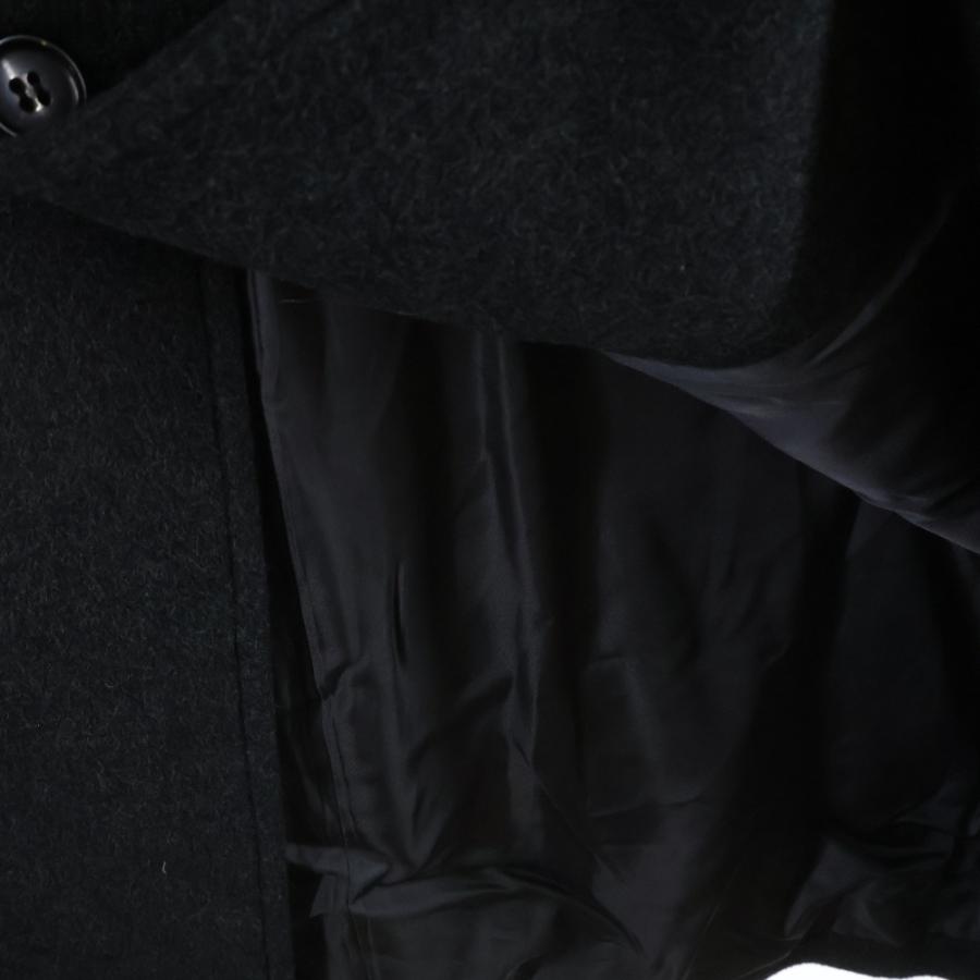 COMME des GARCONS HOMME コムデギャルソンオム 80〜90S ネップ加工 ダブルポケット ウールチェスターコート グレー HC-080130_5