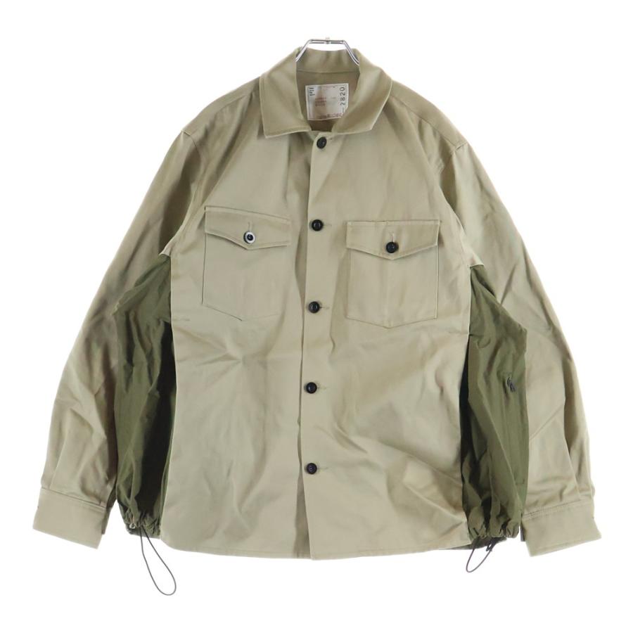 sacai（サカイ） 22AW コットンチノシャツ ジャケット ベージュ 22