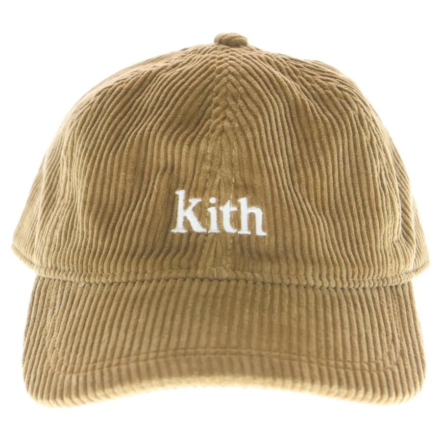 KITH（キス） フロント刺繍 コーデュロイ 6パネル ベースボール